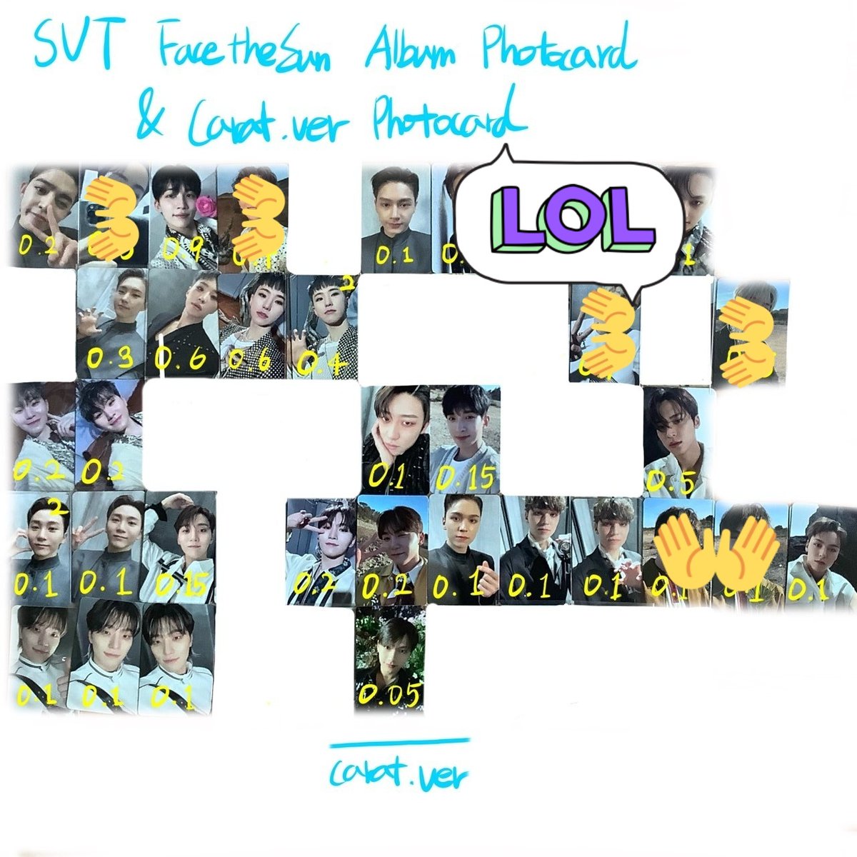 HD_sellexchange's tweet photo. 세븐틴 seventeen 페더썬 face the sun
포토카드 포카 앨포 photocard 위버스 예사 미공포 특전 postcard 홀로그램 액자weverse yes24 파워스테이션 파스테 럭드 럭키드로우 lucky draw
양도합니다😀

⭕️sell (2장이상부터)

에스쿱스 정한 조슈아 준 호시 원우 우지 디에잇 민규 도겸 승관 버논 디노 https://t.co/1Lm6PR9QR6