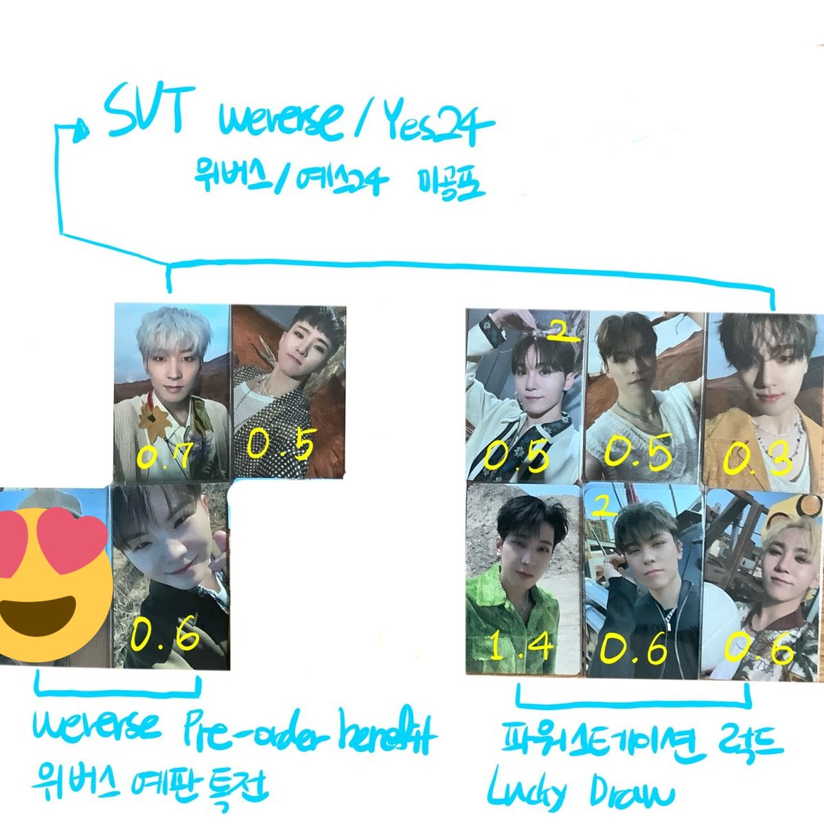 HD_sellexchange's tweet photo. 세븐틴 seventeen 페더썬 face the sun
포토카드 포카 앨포 photocard 위버스 예사 미공포 특전 postcard 홀로그램 액자weverse yes24 파워스테이션 파스테 럭드 럭키드로우 lucky draw
양도합니다😀

⭕️sell (2장이상부터)

에스쿱스 정한 조슈아 준 호시 원우 우지 디에잇 민규 도겸 승관 버논 디노 https://t.co/1Lm6PR9QR6