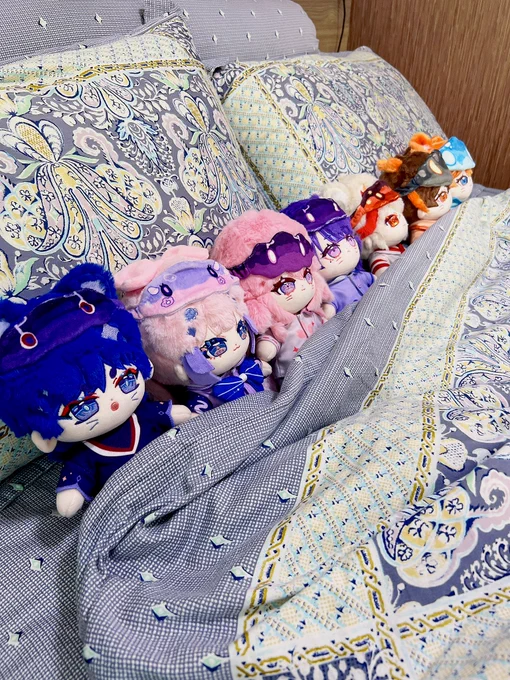 I guess I'll just sleep on the floor #genshindolls 