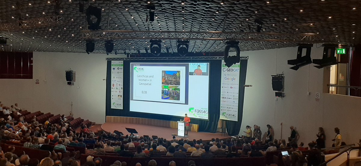 #FOSS4G2022 opening session.
Happy to catch up with everyone after 2 years