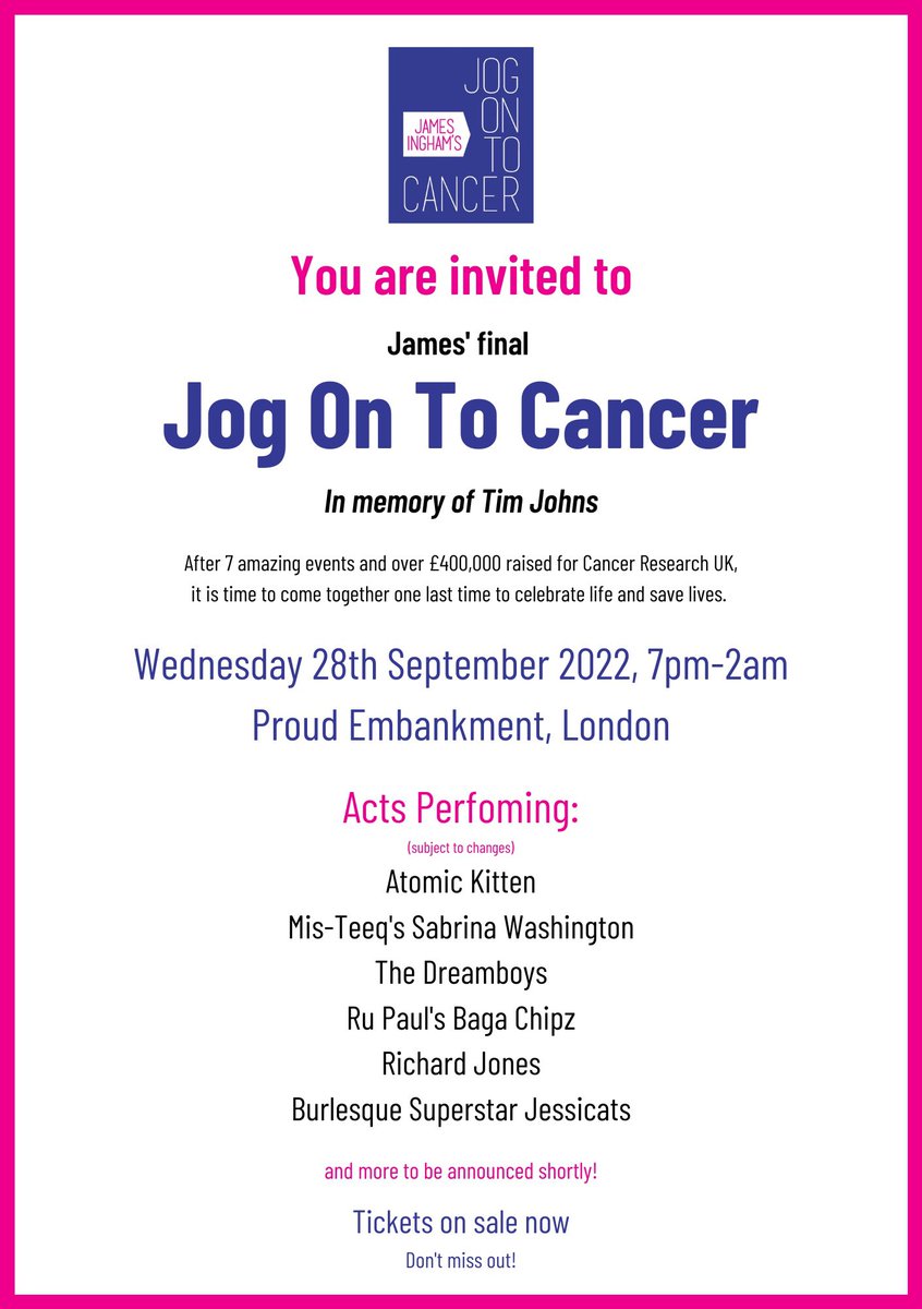 #Jogontocancer is back for one last time 💃❤️💫