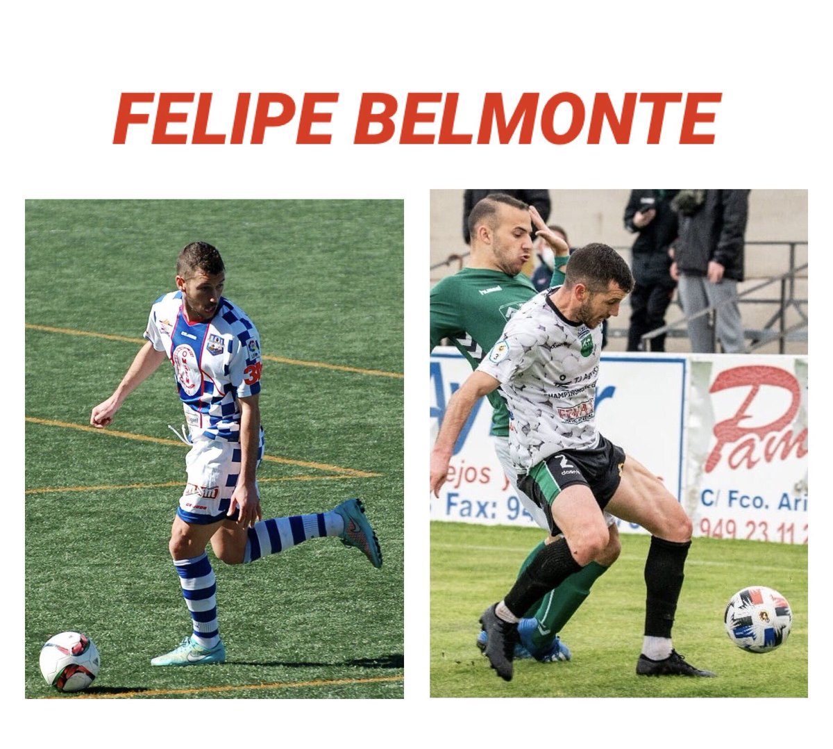 💢OFICIAL💢 FICHAJE

Jugador que vuelve a la que fue su casa, experiencia en 3ª y 2ªB, jugador muy polivalente. Vuelve a vestir la camiseta del Arroyito….

‼️FELIPE BELMONTE‼️

Bienvenido de nuevo al Arroyo CP <a href="/felipebelmonte/">Lecs Vill</a>