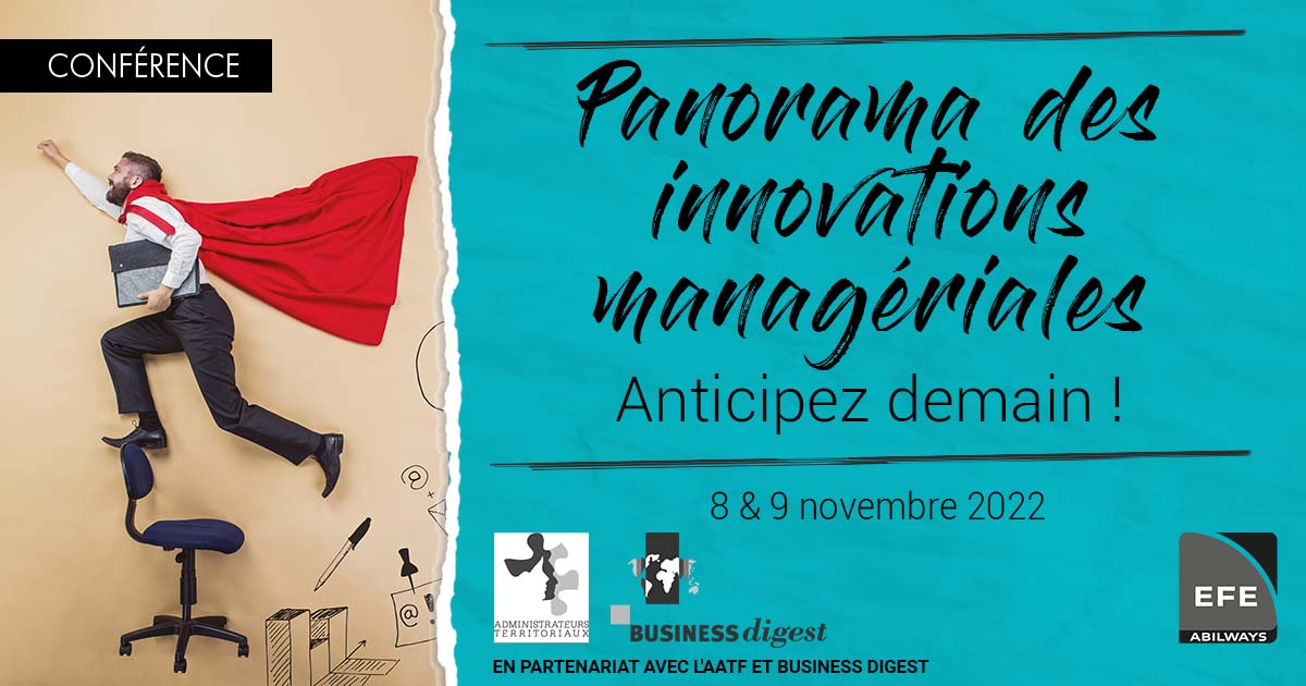 [ PIM -Panorama des Innovations Managériales - ] Anticipez demain !  ↪️↪️ efe.fr/formation/pano…
📅 les 8 et 9 novembre 2022
🎯Repenser votre culture managériale pour faire de la place à vos talents internes, faire de l’innovation managériale votre avantage concurrentiel