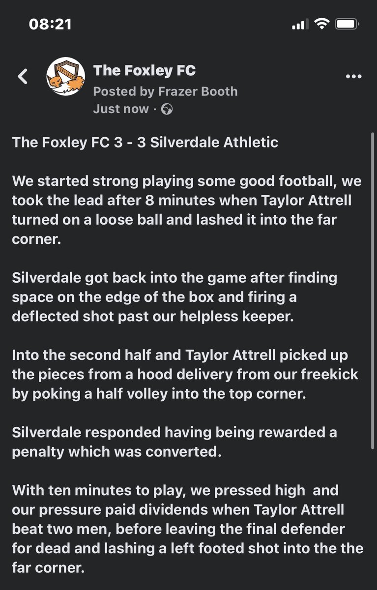 The Foxley FC tweet media