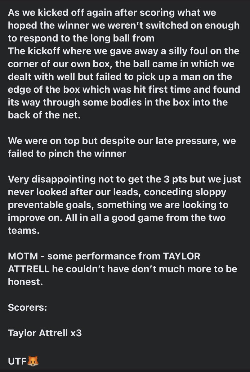 The Foxley FC tweet media