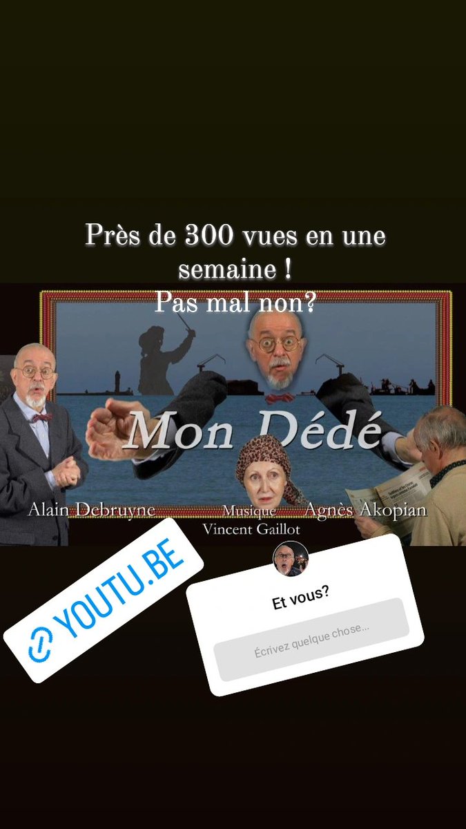 DebDeavel's tweet photo. Sortie de mon 14eme épisode, MON DÉDÉ.https://t.co/YVcHa0oFED. 285 vues en une semaine. Et vous?
Bises https://t.co/U3XN6wOnZR