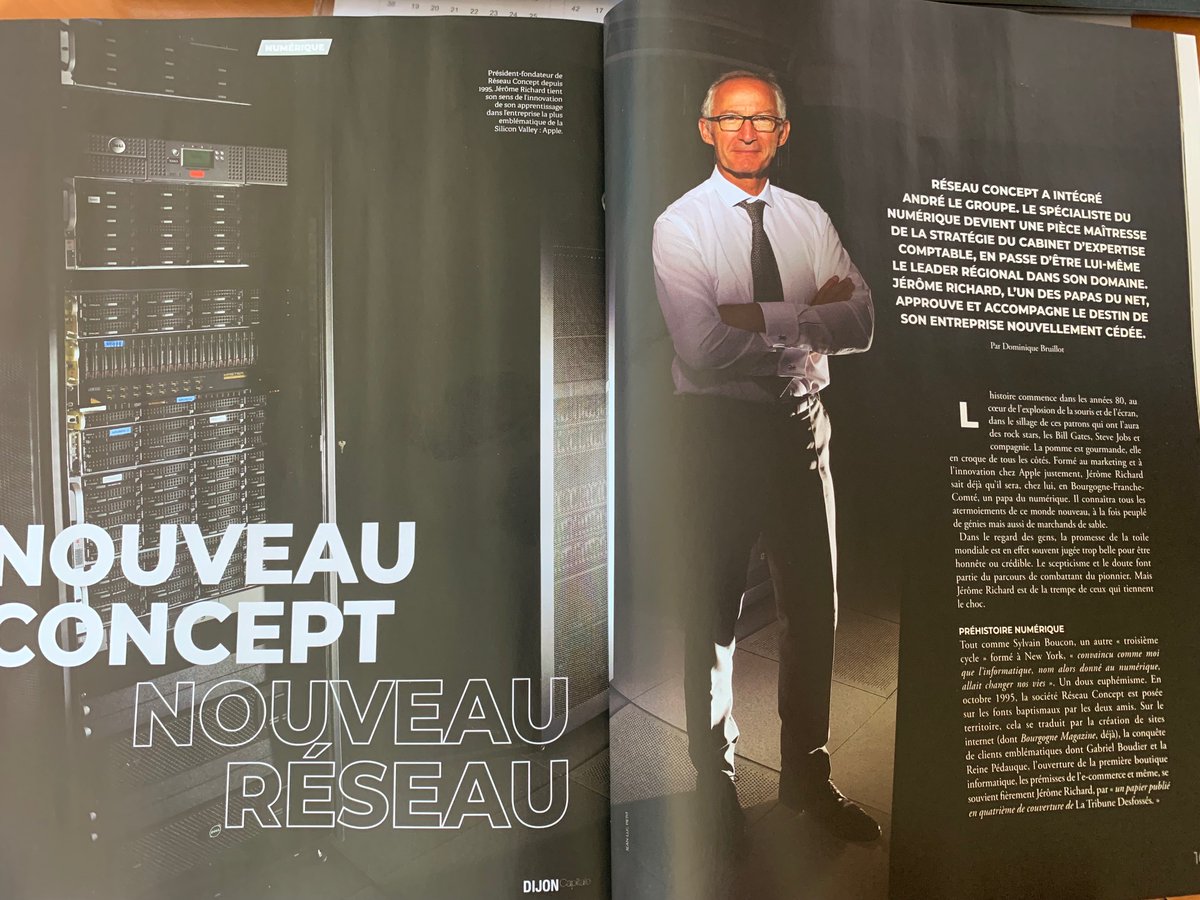 ReseauConcept's tweet photo. #numerique #dijon #beaune #BFC #conseil #infogerance #SI #expertisecomptable #offre360
A la une cette semaine, le millésime 2022 de rentrée de @DijonCapitale, qui présente @ReseauConcept et @Andre_Associes Un grand merci à @dbruillot1 et ses équipes pour cette belle mise en avant https://t.co/8xNcyLvX8b