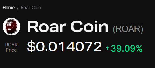 Roar Coin tweet media