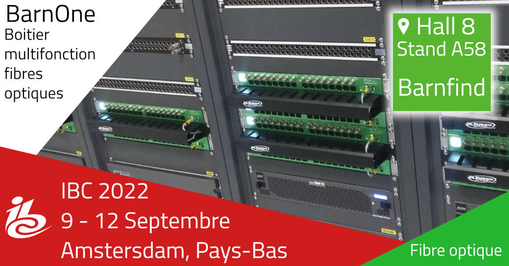 Distrimedia_KV's tweet photo. @IBCShow 
Stand Barnfind Hall 8 A58
Les boitiers BarnOne permettent la conversion et le routage des signaux sur fibre optique

Pour prendre rendez-vous, c'est ici : https://t.co/cKQju1hUpu

#fibre #routage #video #IBC2022 #IBC #4K #SDI #HDMI #audio https://t.co/kTJ8NVV9dN
