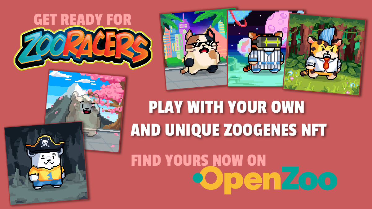 Get your #ZooGenes now, and you'll soon discover it in 3D 🔍

ZooRacers will be the first #FreeToPlay and #P2E game available on the #ZooGames multi-chain platform 🕹️

🌐openzoo.io/collection/0x9…

#NFT #GameFi #ZooKeeper $ZOO <a href="/ZooEcosystem/">Zooecosystem</a>