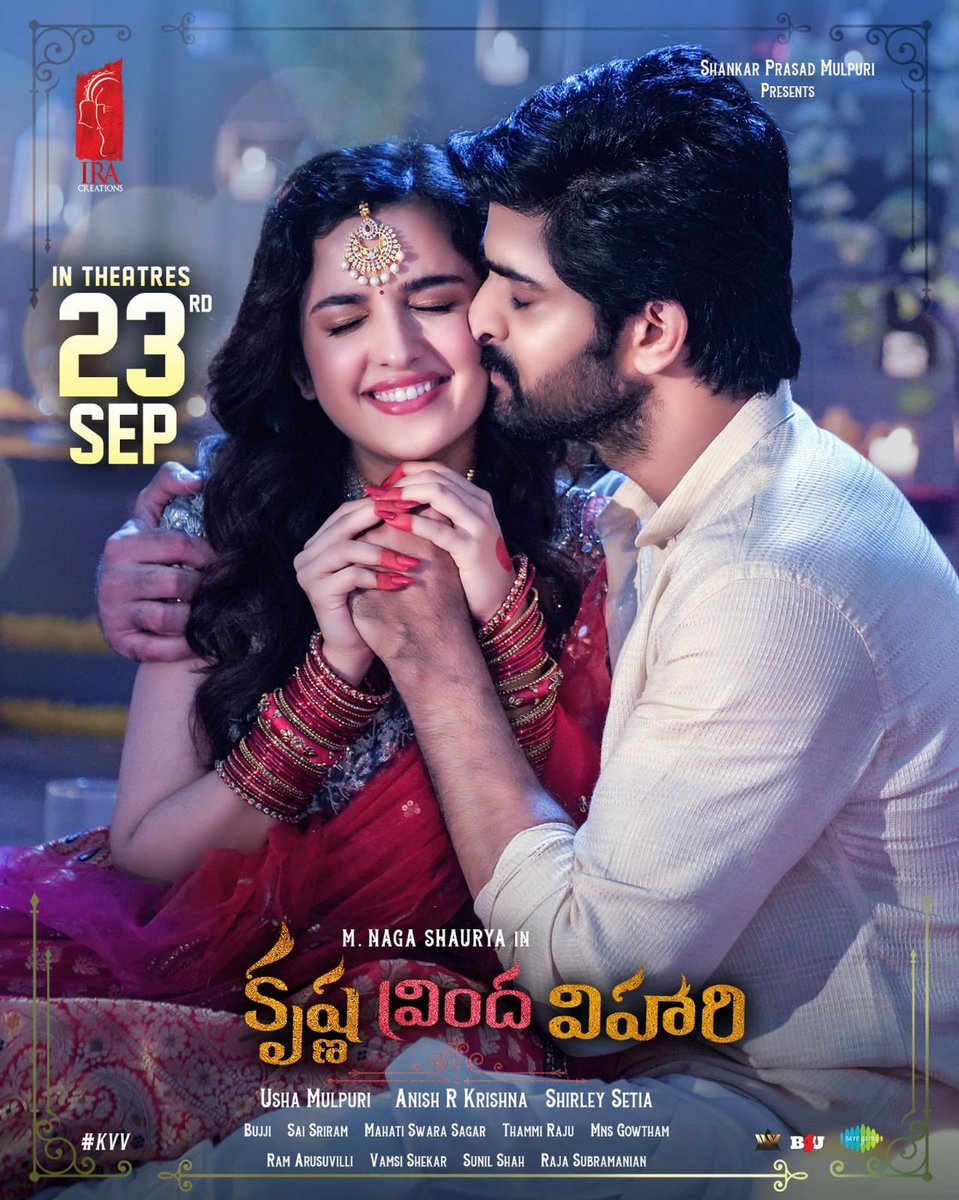 GulteOfficial's tweet image. Official: #KrishnaVrindaVihari releasing on Sept 23rd. 

#NagaShourya #ShrileySetia