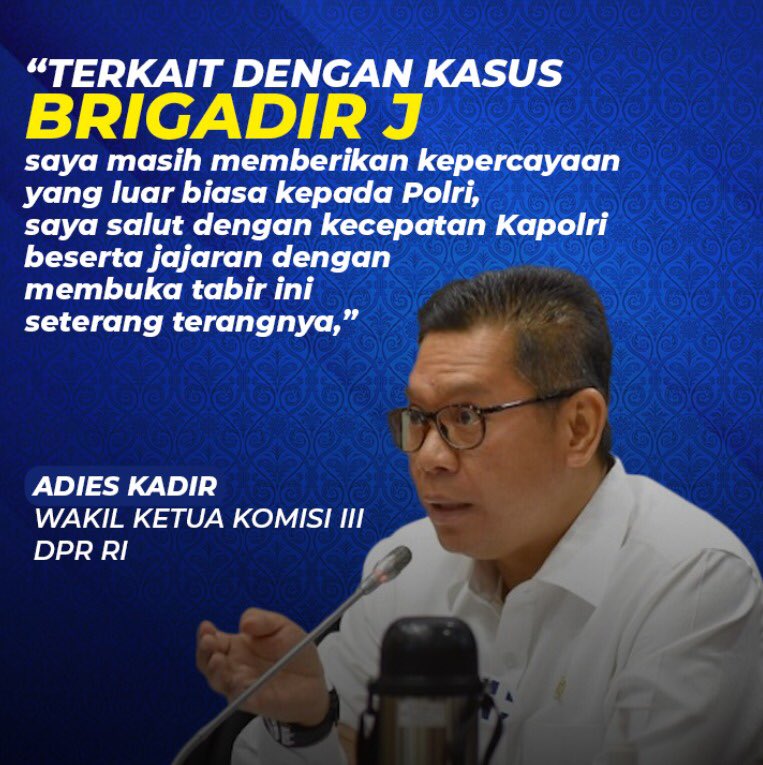 febyanbinyanyan's tweet photo. Apresiasi Untuk Polri yang sudah berhasil menangani kasus-kasus di Indonesia untuk menjaga kamtibmas yang kondusif ditengah masyarakat, pokoknya kerja bagus Polri semangat terus . #TimsusSolid
Kepercayaan Luar Biasa https://t.co/MDZvuAXuGb