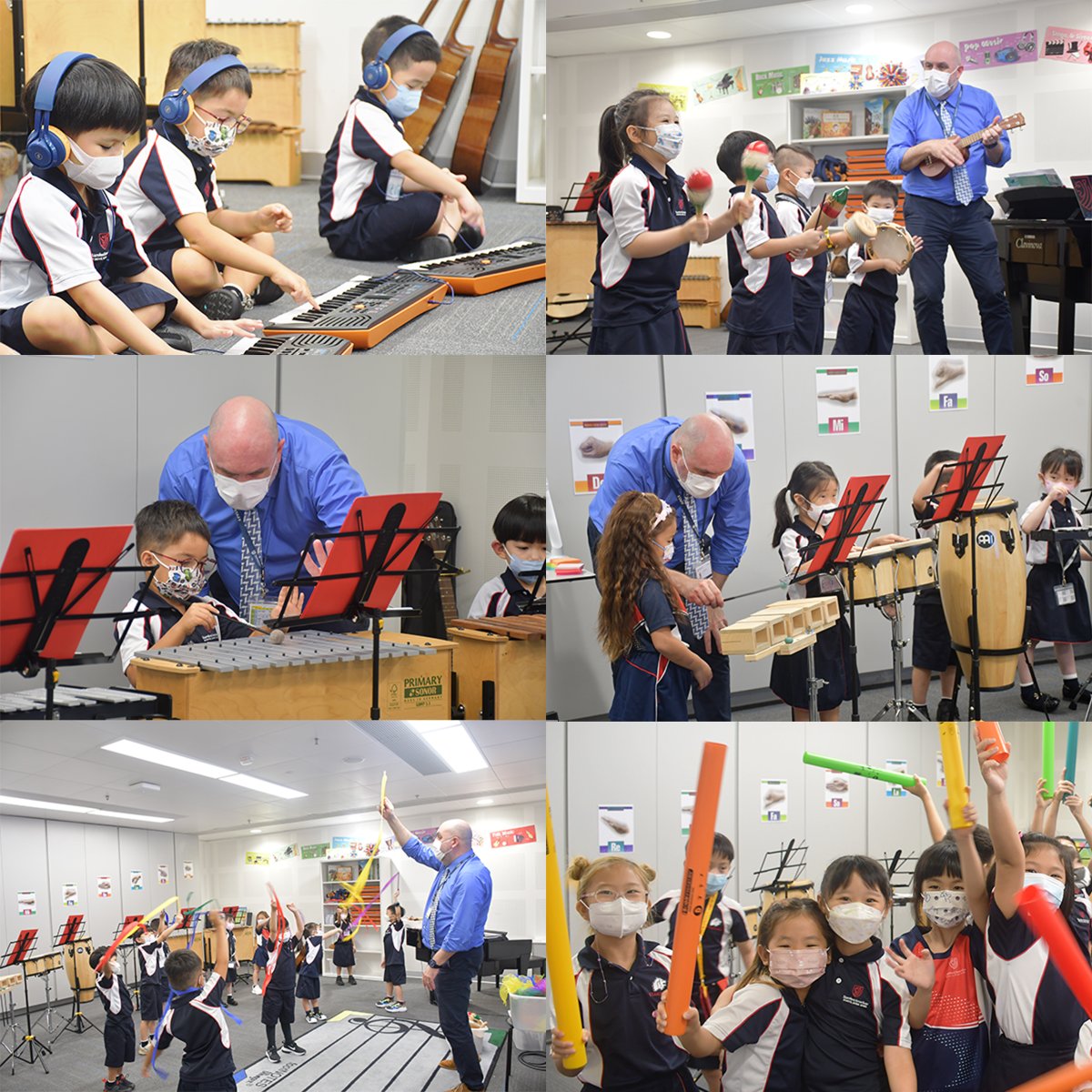 In Music, Pre-Primary and Grade 1 students are being very creative with our new instruments.  Pre-Primary have been getting to know the mini-keyboards, while Grade 1s have been finding their rhythm with Boom Whackers! 
#StamfordHK #CognitaWay #StamfordShines #LowerElementary