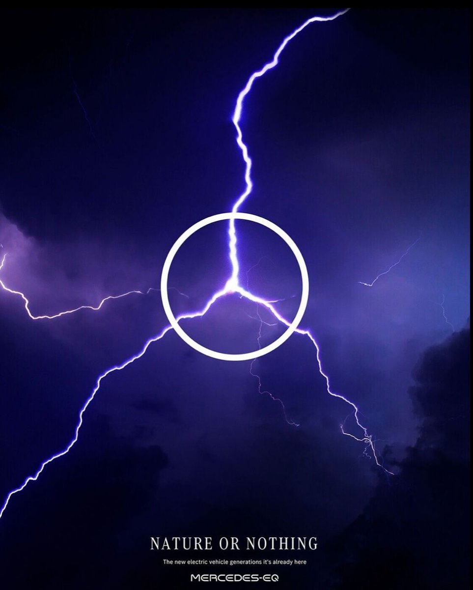 blessingkgapola's tweet photo. Clever campaign by Mercedes-Benz to highlight the environmental benefits of their electric car range 🌱 https://t.co/V8s7Uczr0F