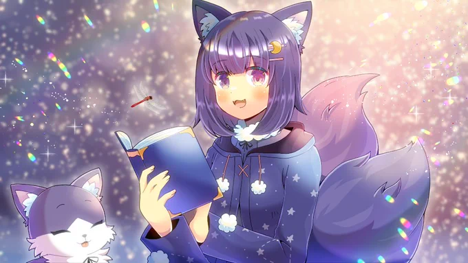 海外VtuberのKathyKatz()さんを描かせて頂きました!リクエスト有難うございます  #Skeb #Commission #DoodleKatz #VTuber 