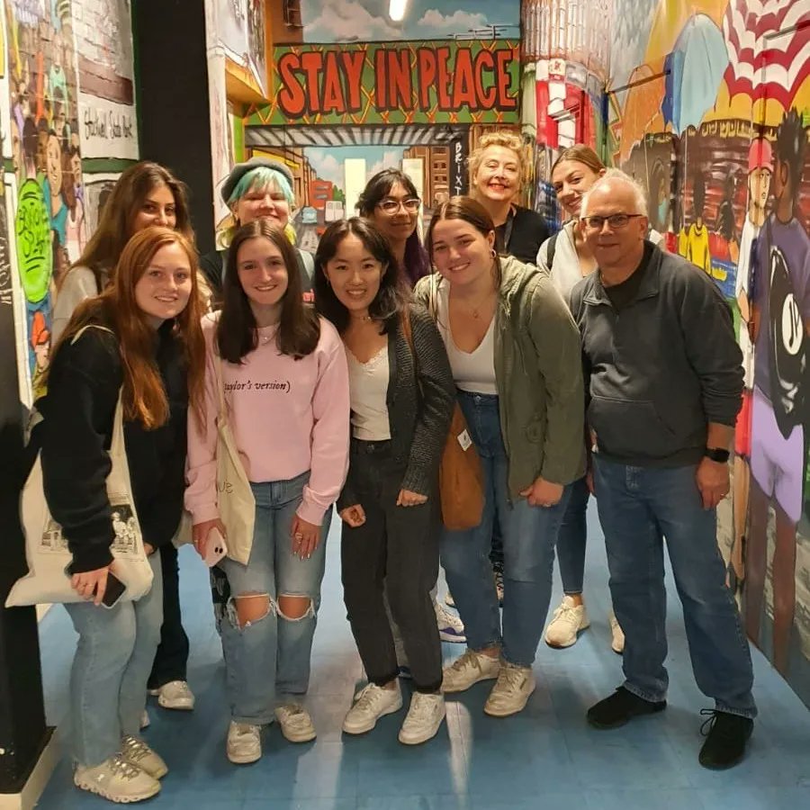 The Trust was delighted to welcome visiting groups from Germany in recent weeks. Hosted by the very knowledgeable Wesley from Brixton Tours, they were fascinated by our mural explaining the history of Brixton and The Trust.