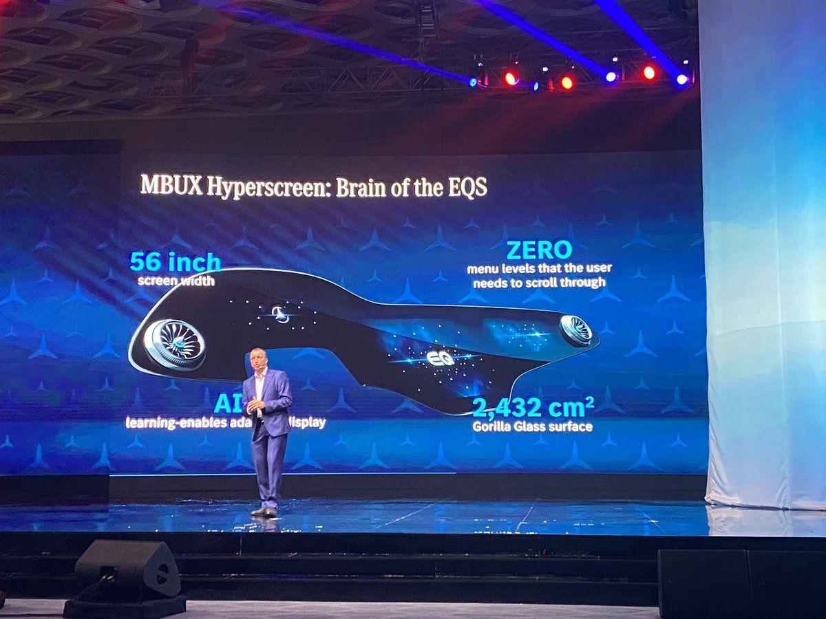 YogenPratap's tweet image. The new #MBUX #Hyperscreen with 3 display areas makes its debut in India with the @MercedesBenzInd #EQS #AMG53 @AUTOTODAYMAG
