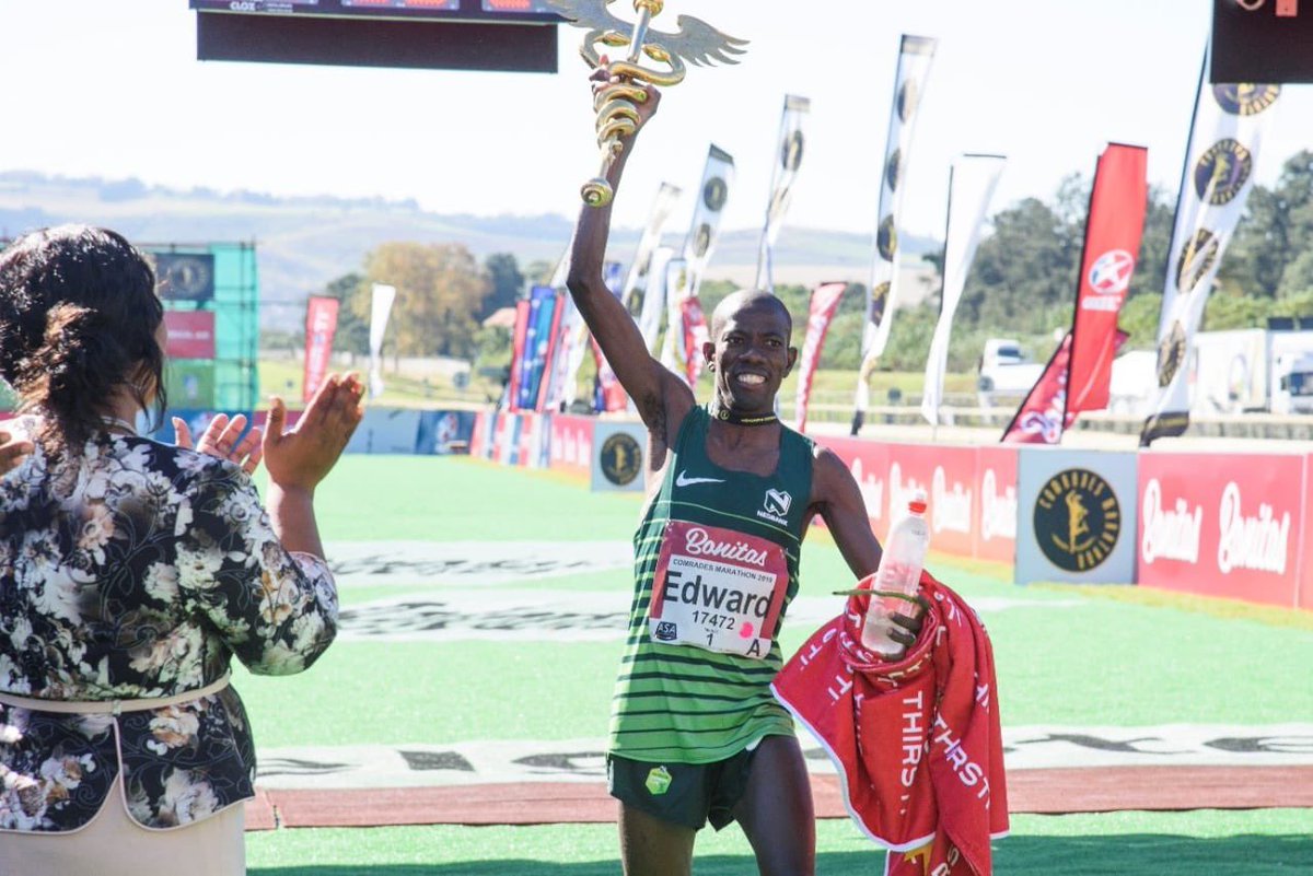 The <a href="/ComradesRace/">ComradesRace</a> champion Edward Mothibi is back in action this Sunday in the quest to add the down run title to his athletic CV! Read all about his prep!
nedbankrunningclub.co.za/News/DisplayNe…          
<a href="/bavariaSA/">bavaria SA</a> <a href="/BiogenSA/">Biogen</a> <a href="/futurelifeza/">FUTURELIFE®</a> <a href="/KiaSouthAfrica/">KiaSouthAfrica</a> <a href="/nedbanksport/">Nedbank Sport</a> <a href="/Nike/">Nike</a> <a href="/ThirstiW/">THIRSTI WATER</a>