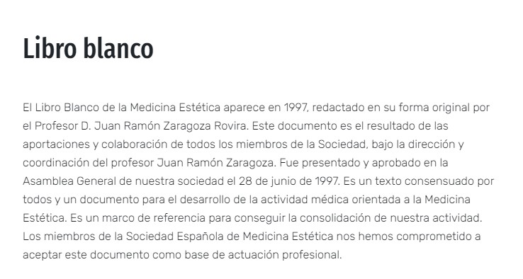 SEMEstetica's tweet photo. ¿Conoces los 𝟰 𝗼𝗯𝗷𝗲𝘁𝗶𝘃𝗼𝘀 𝗴𝗲𝗻𝗲𝗿𝗮𝗹𝗲𝘀 de la #medicinaestética? Descúbrelos en el libro blanco 📖, un documento para el desarrollo de la actividad médica orientada a la medicina estética 👍 #medicosesteticos
➡️ https://t.co/Zcw3zqRHkg https://t.co/ZSQW3SwOdH
