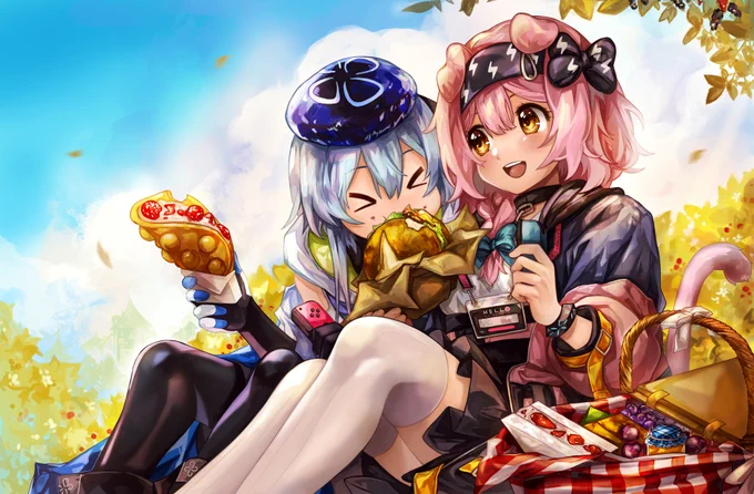 mizuki's sister came home so the can have lunch together now#arknights #アークナイツ 