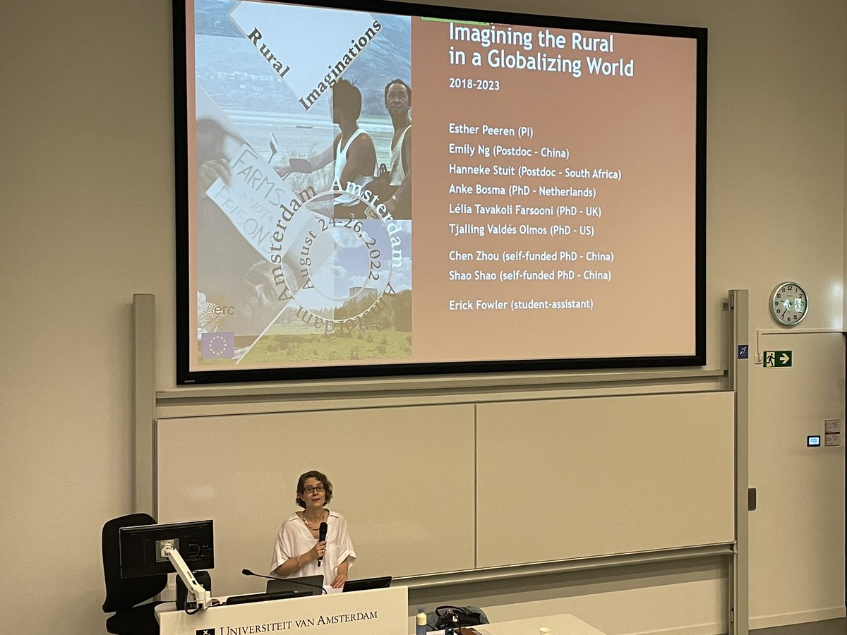 Great to be in Amsterdam for the final conference of the excellent <a href="/ERC_Research/">European Research Council (ERC)</a> RURAL IMAGINATIONS <a href="/ImagineTheRural/">RURALIMAGINATIONS</a> project with Esther Peeren and team. Looking forward to three interesting days.