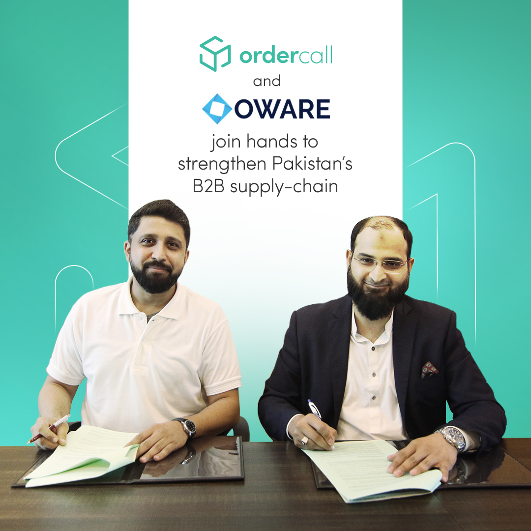 Ordercall_pk's tweet photo. Ordercall teams up with @owaretech to accelerate last-mile order delivery to Karachi’s retailers.

 #B2B #Marketplace #eCommerce #Startup #Pakistan https://t.co/ciAIBgvXUX