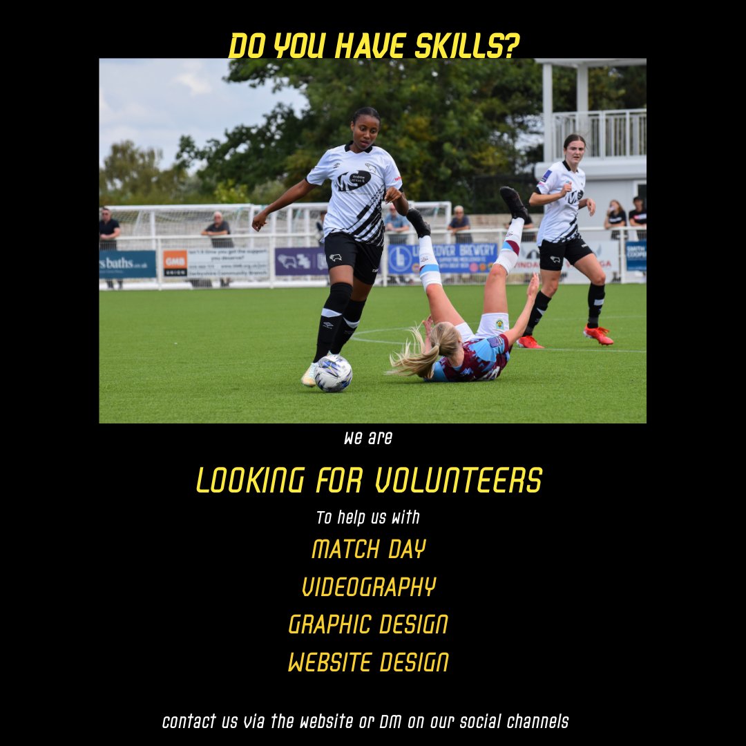 DCFCWomen's tweet photo. Do you have the skills we need?

As DCFCW continues to grow we need more volunteers to help.

Have you got spare time, good communication and organisation skills? R U skilled in videography or website design? If so we would love to hear from you. 

DM us if you are interested. https://t.co/Mgw5FaLjpT