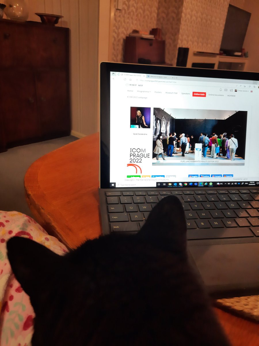 Tonight it's Yoko listening along with me to the ICOM Prague conference