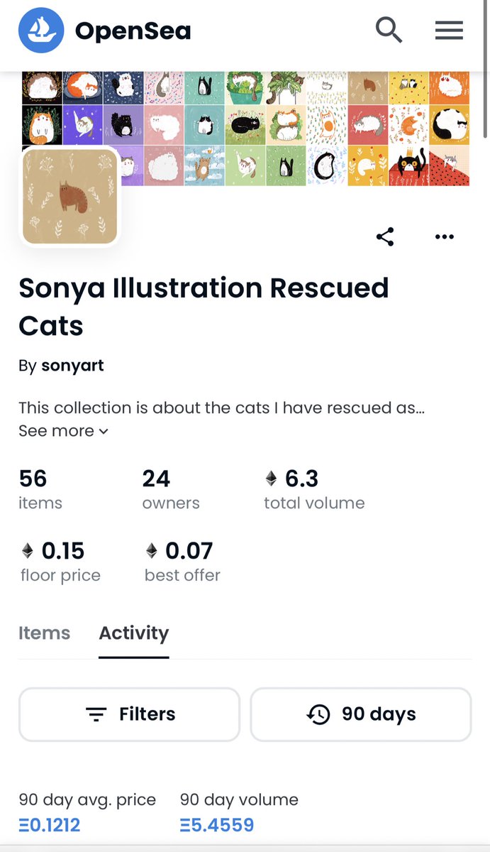 Gm beautiful people 🌼🪷
Thank you for all your supports 😻

opensea.io/collection/son…