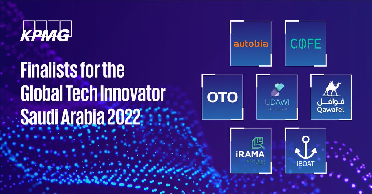 KPMGMiddleEast's tweet photo. The finalists have been selected! We would like to thank the more than 50 outstanding innovators that have applied and congratulate the seven shortlisted companies. All the best to the finalists, see you on 7 September!

#KPMGSaudi https://t.co/0n2f1LD8fM