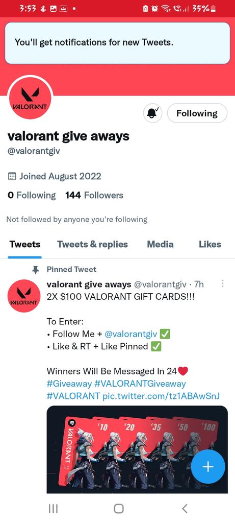 BruceChua4's tweet photo. @valorantgiv Hope I win slay https://t.co/85cps80zyy