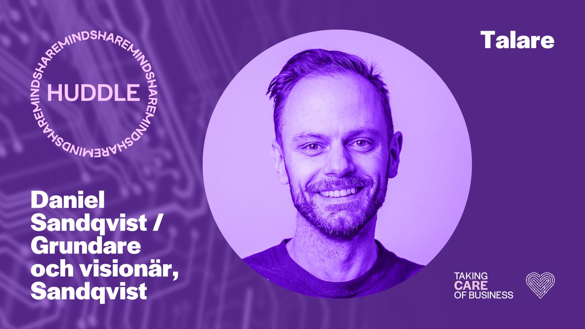 HUDDLE. Den 6 oktober kommer Daniel, grundare av <a href="/sandqvistbags/">Sandqvist</a>, om den snart 20-åriga resan med väskmärket. Om hur allt började, om att bygga ett internationellt varumärke och göra business med hållbarhet, personlighet och hjärtat som kompass. Vi ses på Rigoletto! #teammindshare