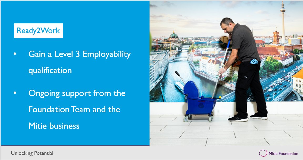 Our Ready2Work programme is coming to #Watford!

Are you looking for a career in #FacilitiesManagement &amp; need some additional support? Look no further!

Head over to our Eventbrite for details on our Virtual Open Day: lnkd.in/ecZ2-xwz

#Employment | #Ready2Work | <a href="/mitie/">Mitie</a>