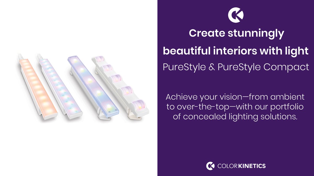 ColorKinetics's tweet photo. Create stunningly beautiful interiors with PureStyle luminaires π‘ β¨ >> https://t.co/KilFhUTatw
#colorkinetics #led #purestyle https://t.co/hlHYngys1E