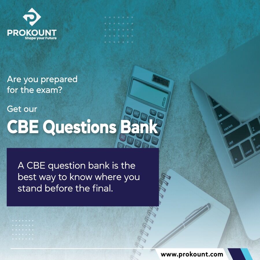 prokount's tweet photo. Have you finished your preparation but are still hesitant to attempt questions?

The CBE Question Bank is the ideal option for those who have finished their reading and want to put it to use.

#Courses   #ACCAGlobal #selfstudy #RevisionPack #exams #papers #onlineclass #question https://t.co/fMHkgtOFIG
