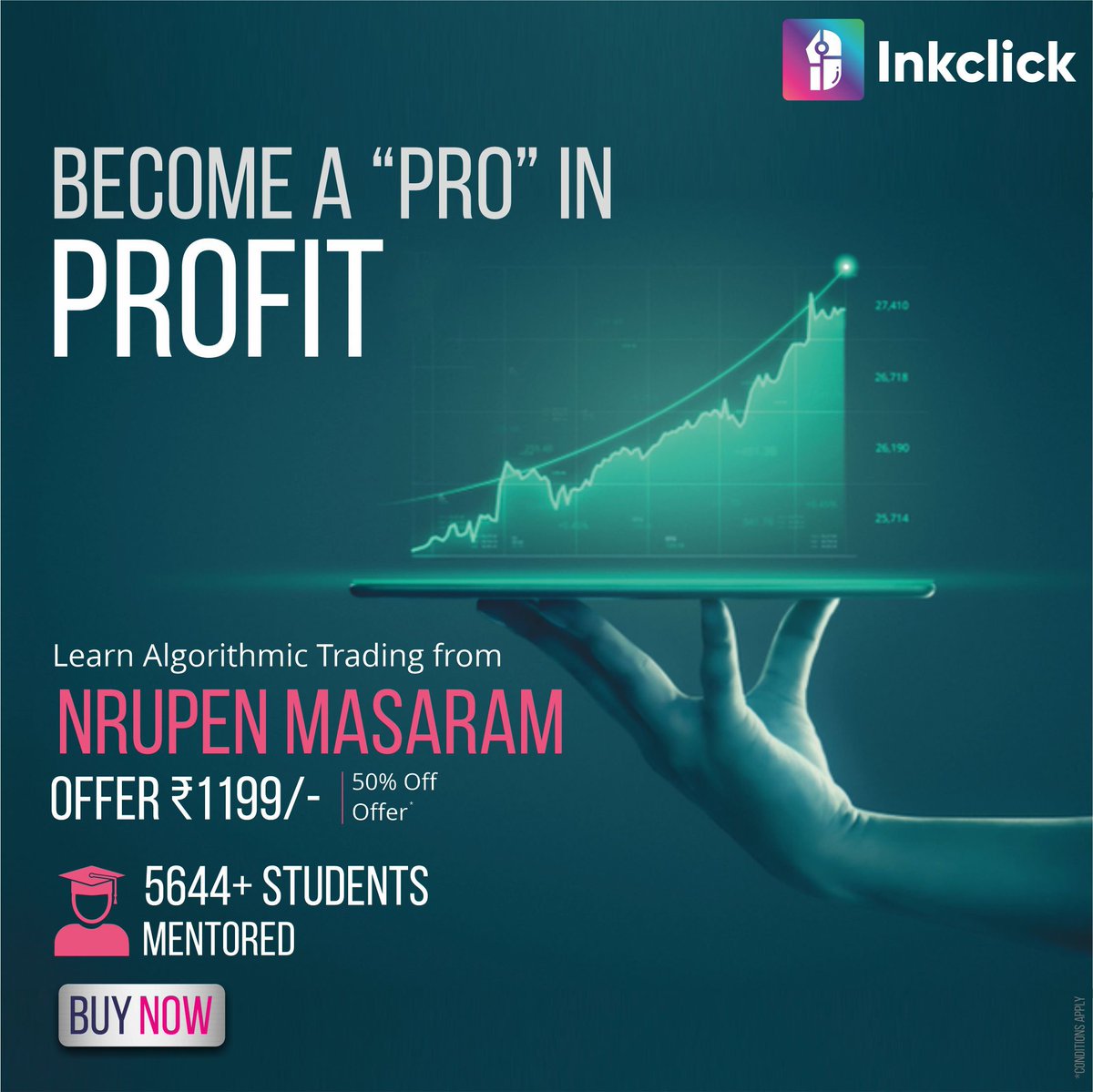 inkclick_world's tweet photo. Learning Trading = Pro in Profits.
Become a Pro in Algorithmic Trading with Mentor Nrupen Masaram course on Inkclick.
Buy Now

Join Inkclick and #BeMore 

#trading #tradingtips #tradingforex #Stocks #stocktrading #learnonline #algrothmictrading https://t.co/Gg9VtqrKX8