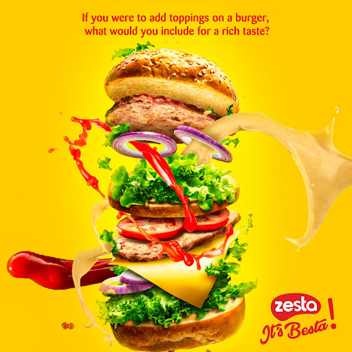 Our personal favorite combo is Zesta mayonnaise and Hot n Sweet. Which sauce would you add to your burger?
The most creative combo will win a sauce hamper.