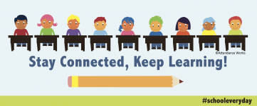 Make sure to check out the new new banners, graphics &amp; visuals for your 2022 Attendance Awareness Campaign with this year's slogan: Stay Connected, Keep Learning! 

These are perfect for educators, families &amp; students to use! 

Find them here: awareness.attendanceworks.org/resources/prom…
