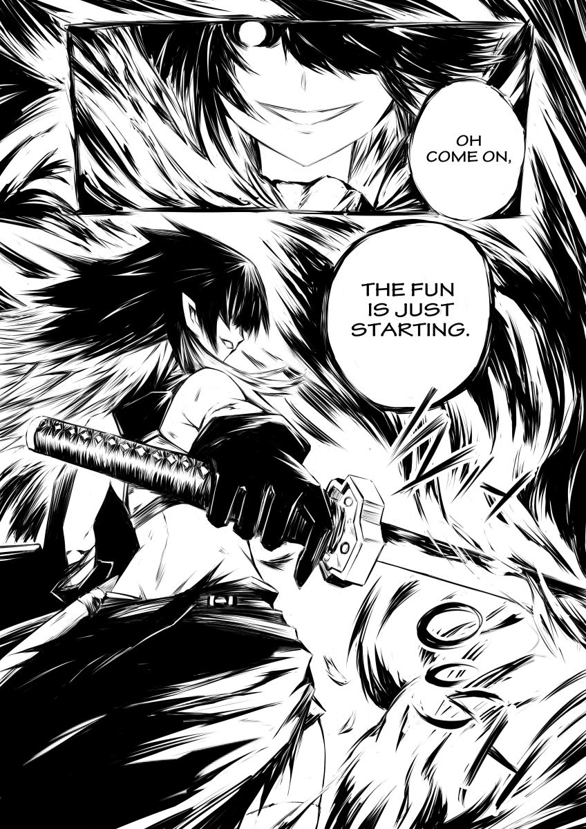 In the time of old, two souls met.
As fate began to fade, blades crossed.
Only the mighty crashes, could cure their boredom.
#ArtsOfAshes #callillust #HoloEN 
A full episode of my #hololivedoujinshi project will be available on Pixiv and Twitter, soon! 