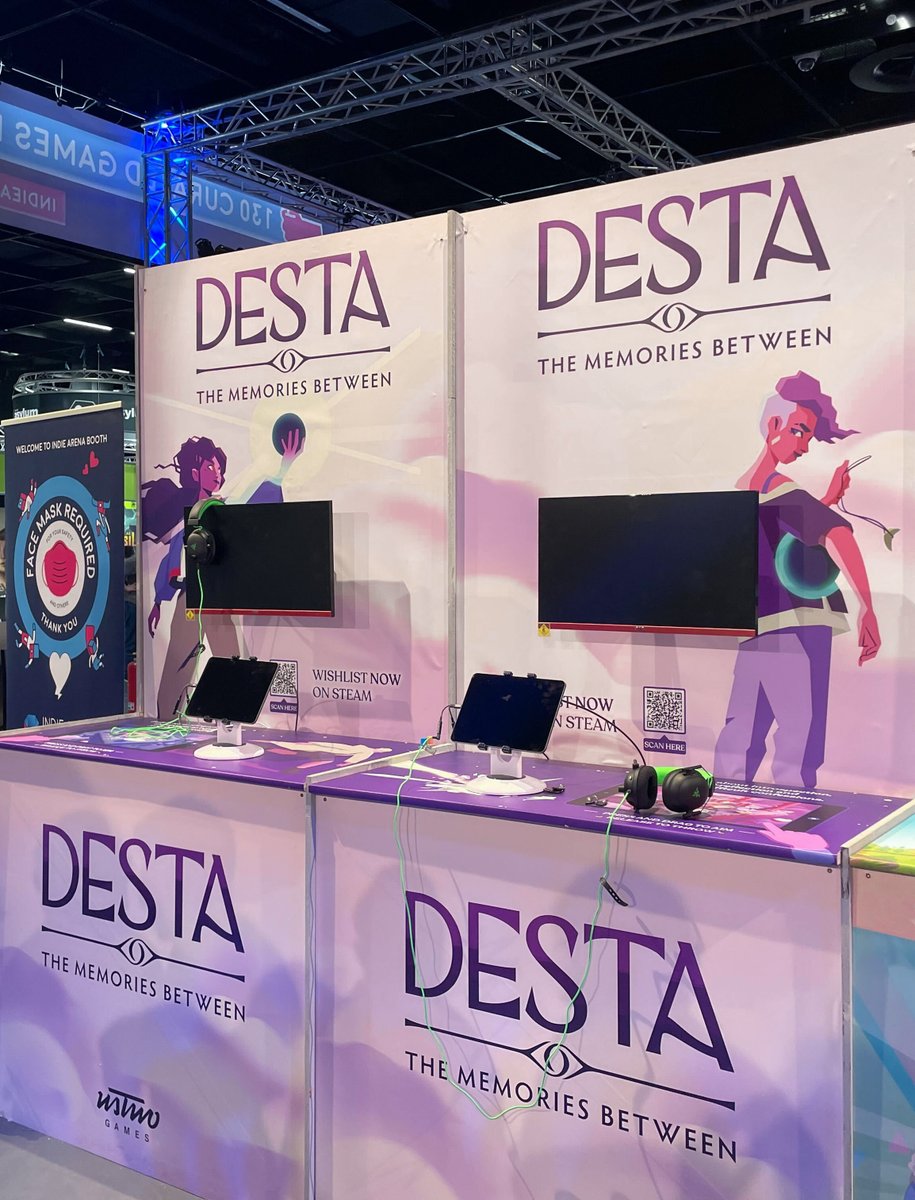 ustwogames's tweet image. We're at @gamescom this week!!
Showcasing Desta: The Memories Between👁️✨

@IndieArenaBooth Stand 50/51 - Come and say hi! 👋