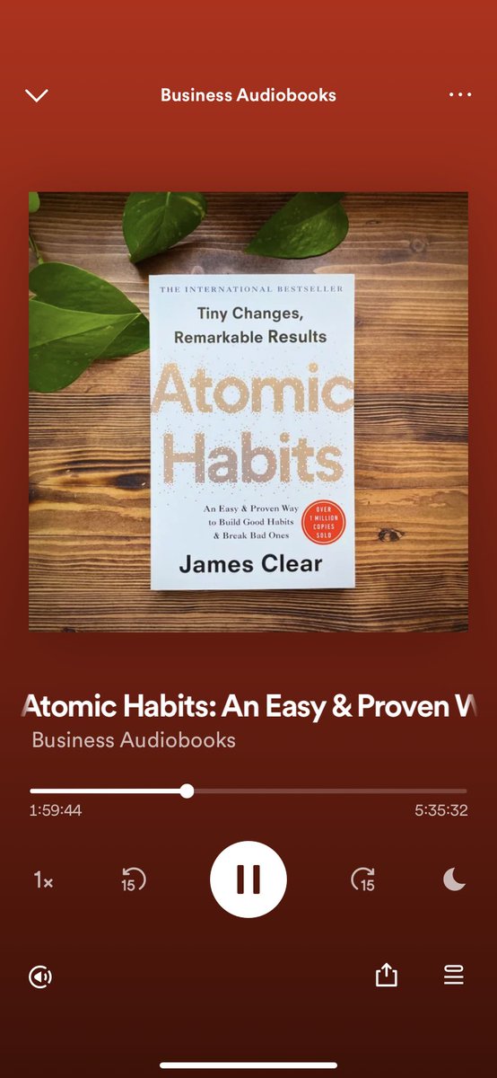 AmyLambertt's tweet photo. Even though my behaviour change (reading an hour a day) was meant to encourage me to spend less time on my phone … I’ve found audio books are an amazing alternative on busy days 👌🏽#mark320 https://t.co/aWNyLH7UVC
