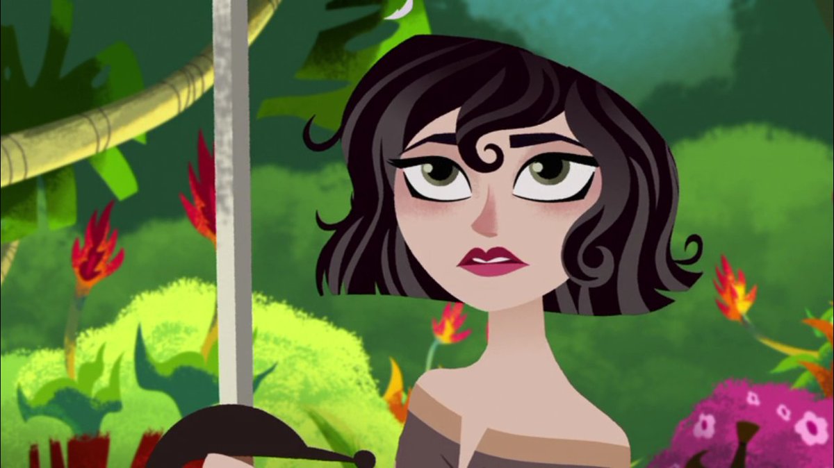 FILO_OTD's tweet photo. the Filipino character of the day is  Cassandra from the Tangled series (headcanon)! her pronouns are she/her. she is canonically a lesbian! https://t.co/k89CFc6e0M
