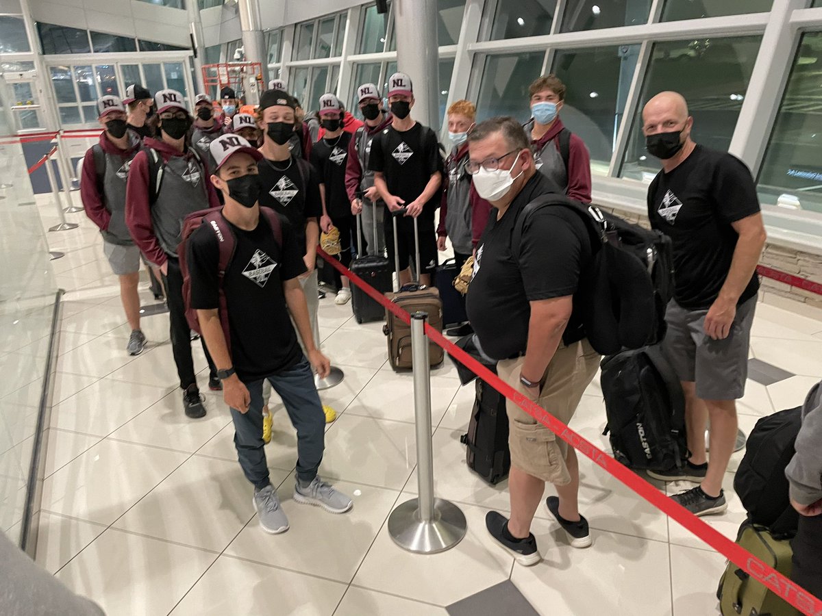 U15TeamNL's tweet photo. Early morning flights, but we are Otw to the Nationals! @gregwill19 @BaseballNL https://t.co/TyTcI88URY