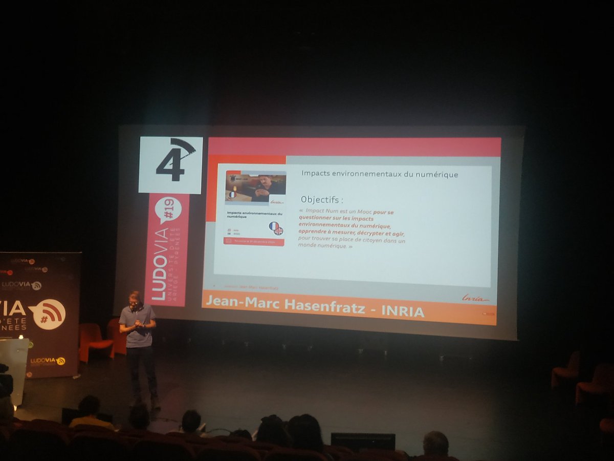 StephaneLastere's tweet photo. #Peshakucha de J M Hasenfratz @Inria
➡️La sobriété numérique : les impacts environnementaux du #numérique (#MOOC disponible sur @FunMooc ), présentation des #EPOC https://t.co/oIRoGG0JTH