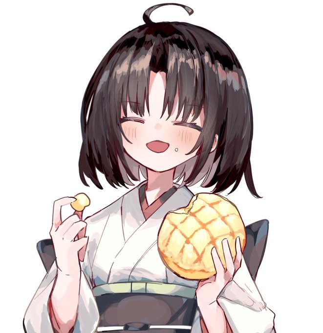 「black hair melon bread」 illustration images(Latest)