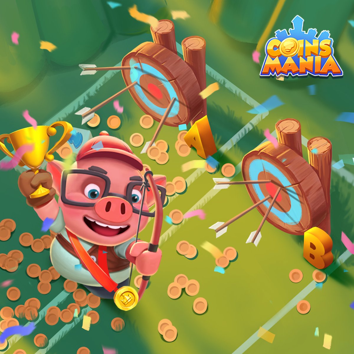 Cooking__Pop's tweet image. 🏹#ArcheryCompetition🏹
Congrats George on winning the archery championship!🏆
Can you see that target is George's?🎯
A or B？
Let us know! 150 could be yours!
Download here👇:
play.google.com/store/apps/det…