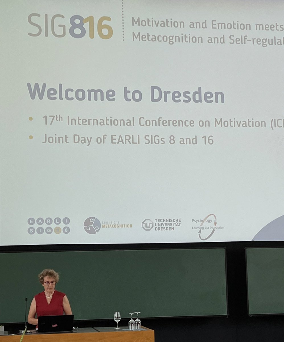 KirstiLonka's tweet photo. So excited to meet all the colleagues and friends in #Dresden #SIG8 @earli_office 180 researchers on #motivation and #emotion #metacogition #hybrid #conference #ICM2022 opening by prof dr Susanne Narciss @HJarveno https://t.co/RC1377w4hg
