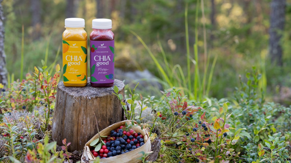 foodinfi's tweet photo. Odotettuja uutisia Vaajakoskelta! 🤩 Rakastettu Chia Good -tuoteperhe kasvaa täysin uudenlaisilla koko perheen juotavilla välipaloilla, jotka valmistetaan Suomessa ilman lisättyä sokeria tai vettä. Lue uutuustiedote: https://t.co/HbSxxrmp32 #foodin #chiagood https://t.co/ocUTTeLQ9a