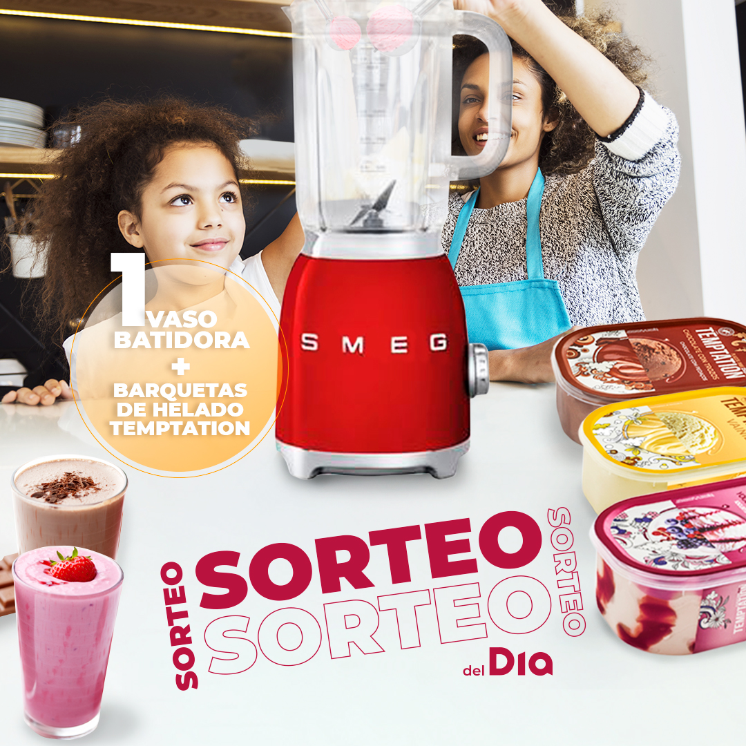 DIA_Esp's tweet photo. 🥤Sorteo🥤 

Sorteamos una fantástica batidora con barquetas de helados Temptation,🍦 participa:

👉 Síguenos @DIA_Esp
👉Menciona a tu amigx más goloso y usa el #DiaBatidora
👉Like al post y RT

⏳ Hasta el 30 de agosto incluido.

BBLL: https://t.co/40NgpfFT8a https://t.co/EgH1NUnHPa