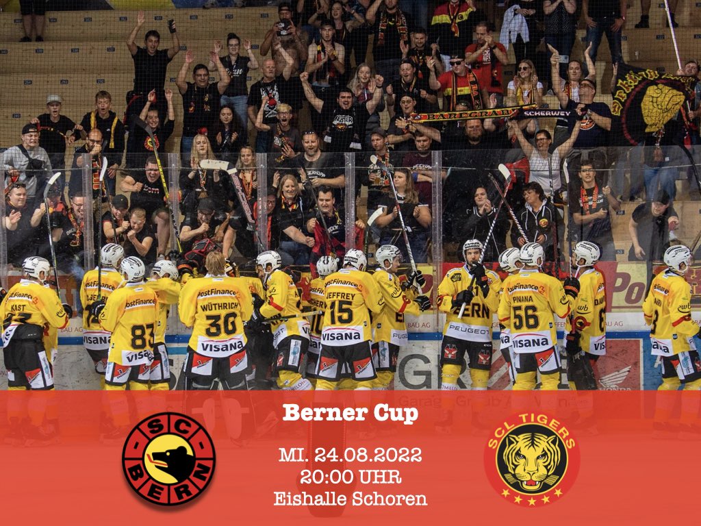 SCBern_Live's tweet photo. MATCHTAG ⚔️
🆚 @hopplangnou
🏆 Berner Cup 
⌚️ 20:00 Uhr 
📍Eishalle Schoren, Langenthal
📢 Liveticker ab 19:45 Uhr 
📺 Livestream: https://t.co/7d9Urazf6A
#BernerCup22 #SCBern #SCBvsSCL https://t.co/U6Wt5LgQac